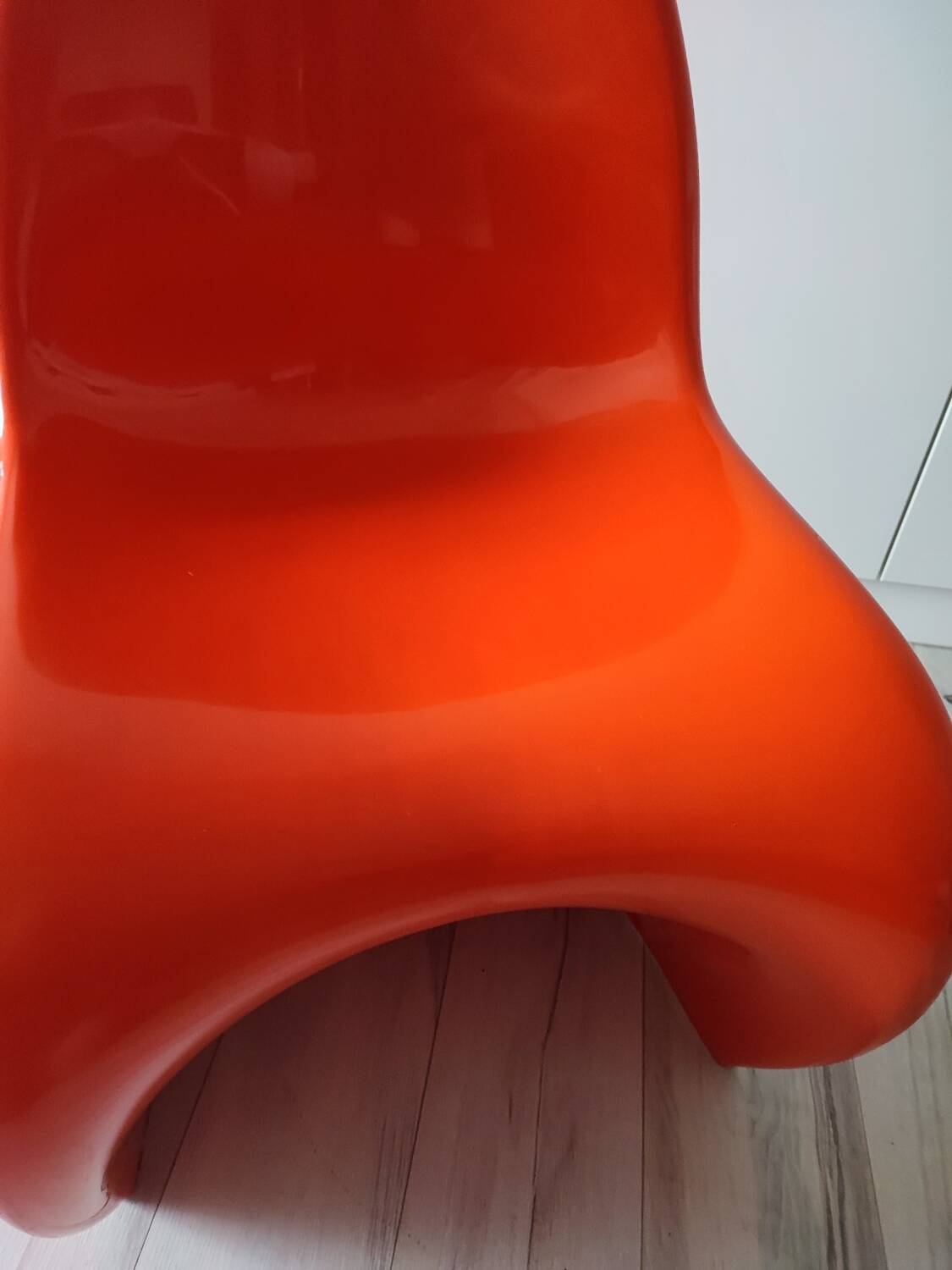 Orange Panton chairs 1974