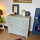 Vintage art deco wood chest of drawers