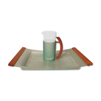 Vintage pitcher and tray