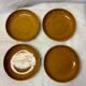 Set of 4 glazed stoneware bowls or plates