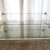 Table basse en Altuglass "Romeo" années 70/80s