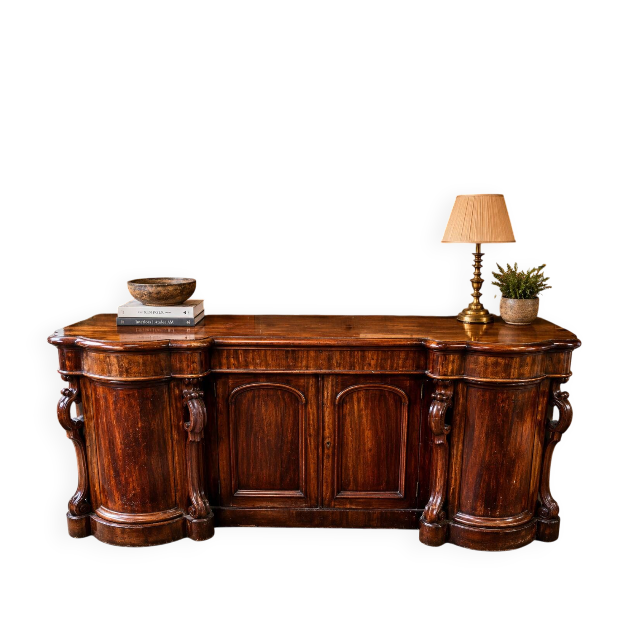 English enfilade in mahogany