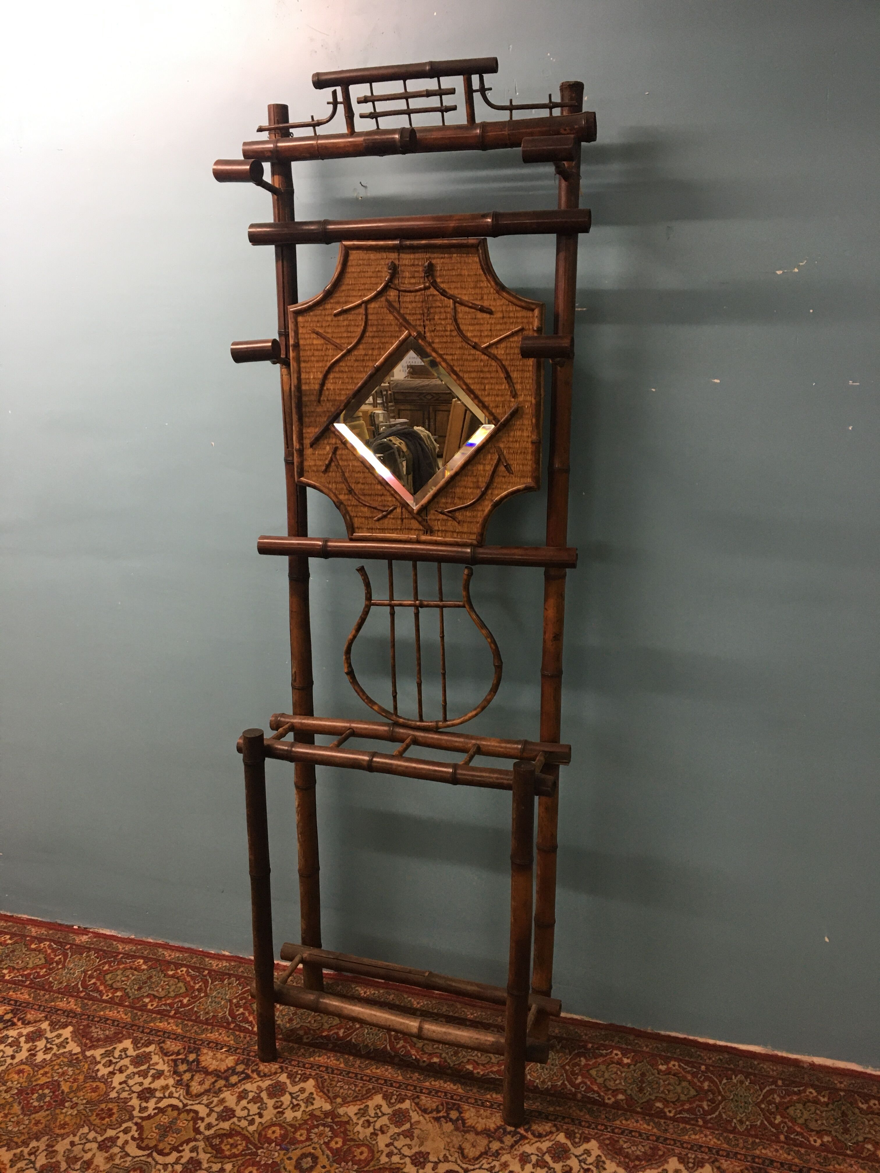 Porte manteau vintage en bambou