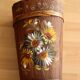 Handmade handpainted wooden umbrella stand - Vintage