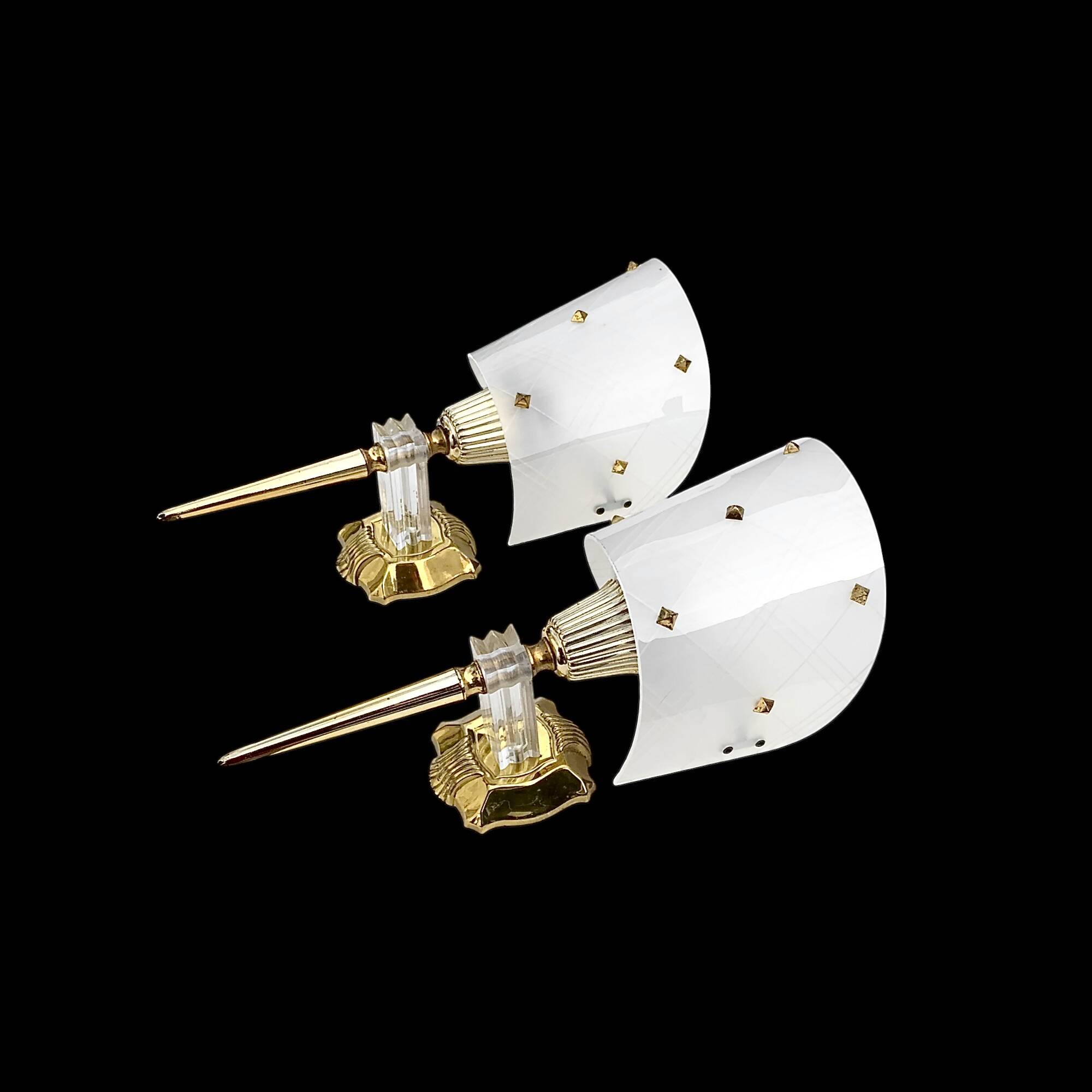 Pair of vintage wall lights – Rockabilly style – 50s/60s