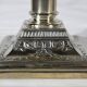 Pair of Electrified Torches in Silver Metal – Mid-19th Century