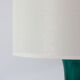 Vintage 1960s Portuguese Turquoise Opaline Glass Table Lamp