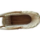 Wine bottle holder display wicker rattan woven cane