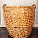 Large vintage wicker basket