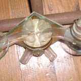Pair of 1960/70 wall lights with 2 arms in murano glass