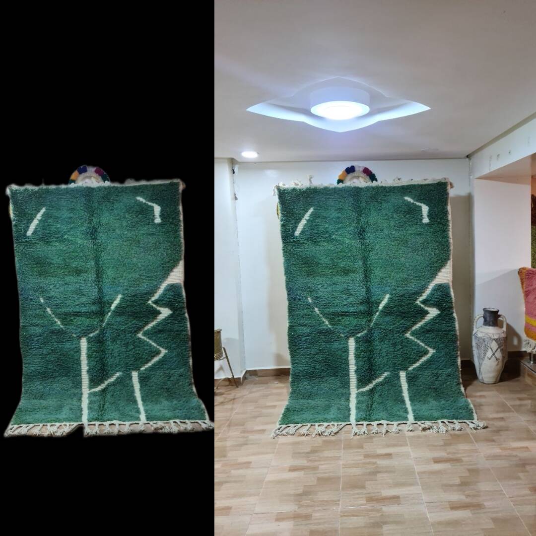 Tapis marocain  berbère en laine fait à la main