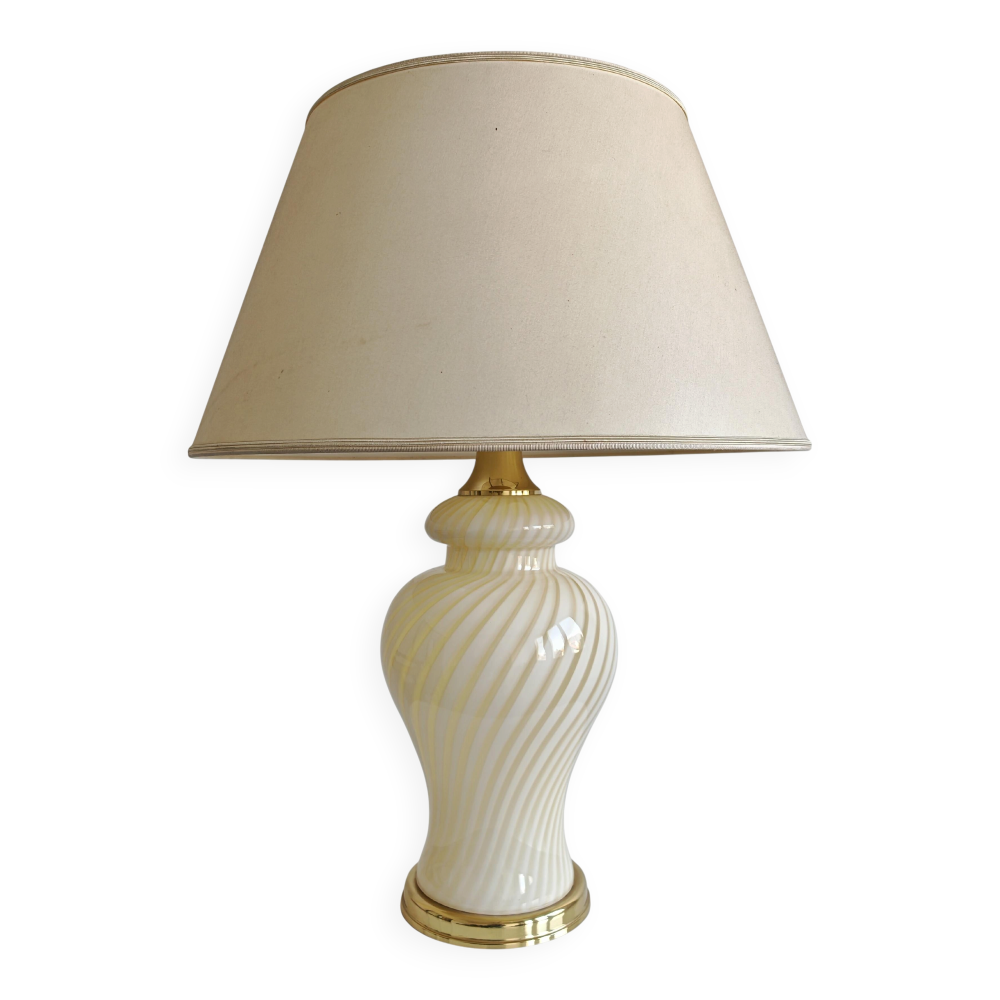 XL Mid Century Modern table lamp in Murano glass by Venini