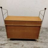 Vintage display cabinet, hanging shelf