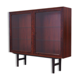 Rosewood showcase, danish design, 1970s, producer: Brouer Møbelfabrik