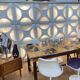Decorative light panels. Oyster light by Rolf Krüger, 1960s, Set of 15
