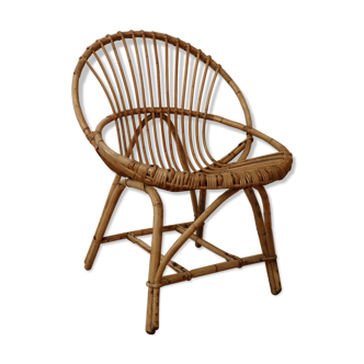 Round rattan chair