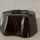 Vintage glazed terracotta ashtray