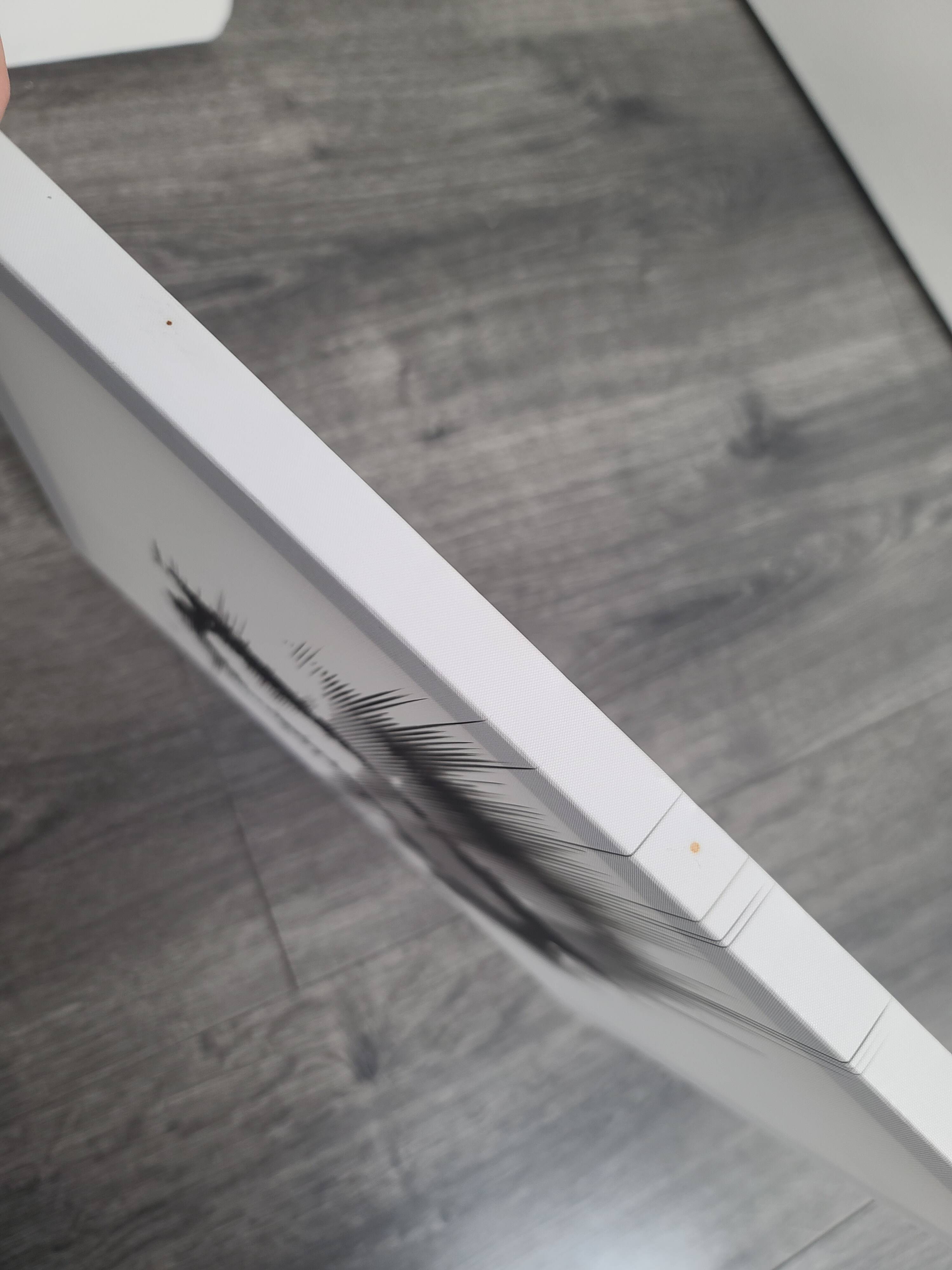 Painting on stretched canvas