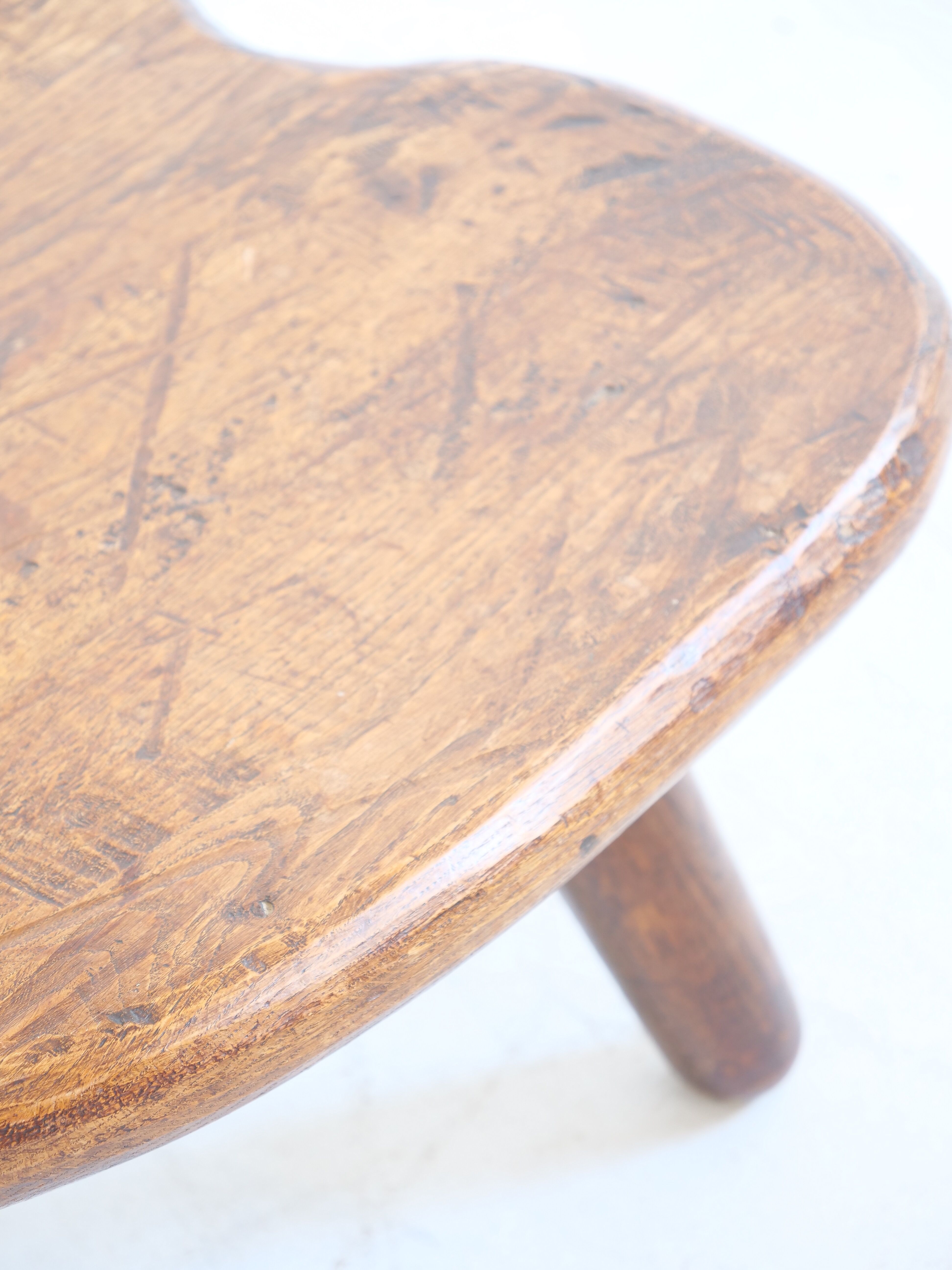 Wooden free-form coffee table