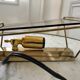 Wall lamp in smoked glass and golden metal 60s