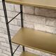 Vintage string steel floor 1960 bronze and black, 47x60x18