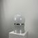 Lampe de table en verre et chrome par Goffredo Reggiani 1960