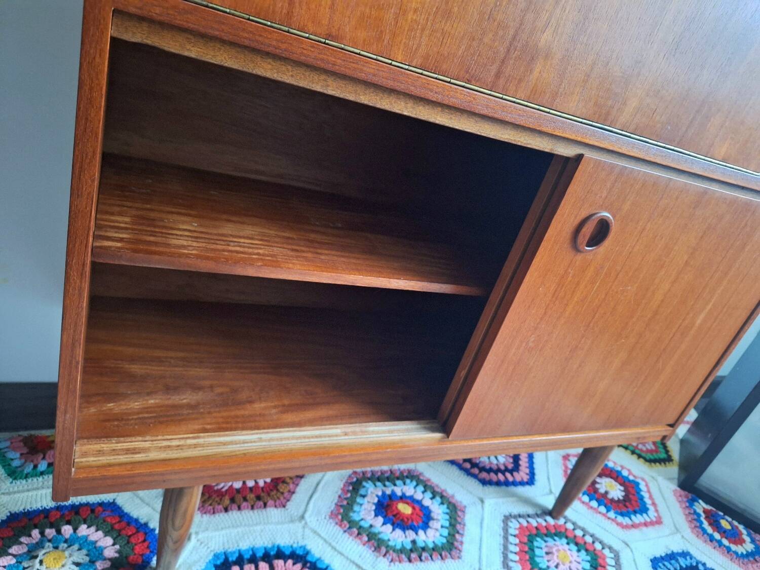 Vintage teak sideboard and secretary