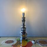 Large vintage mercury glass lamp base - 1960.