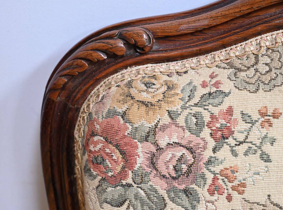 Suite of 4 Rosewood Chairs, Louis XV style, Napoleon III period – Mid-19th century