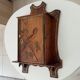 Antique wall cabinet folk art