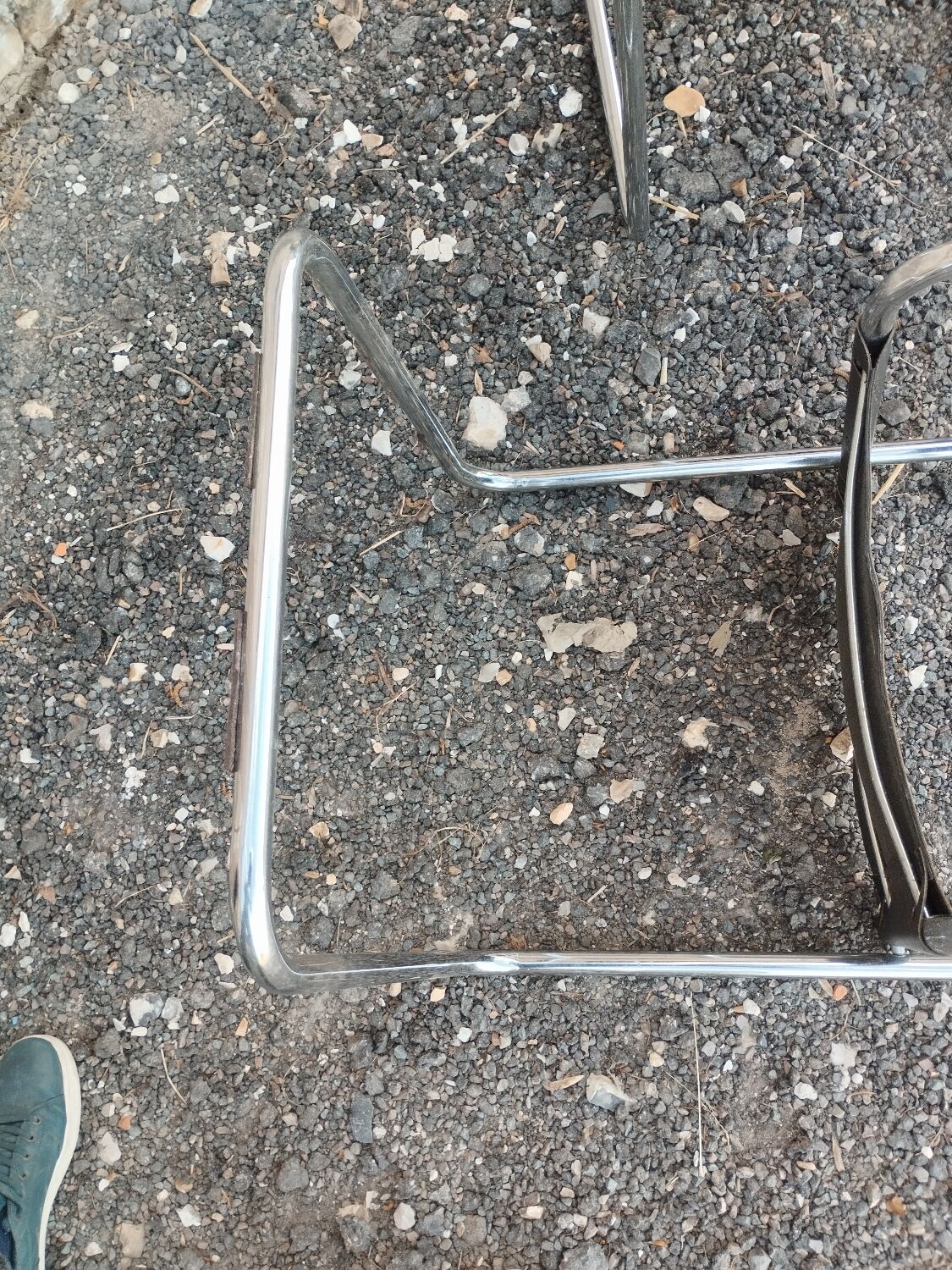 Beautiful pair of vintage chairs in the Marcel Breuer style.