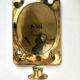 Vintage Scandinavian Brass Wall Candle holder Sconce height 29cm