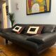 Canapé Cuir noir Alanda de Paolo Piva pour B&B Italia