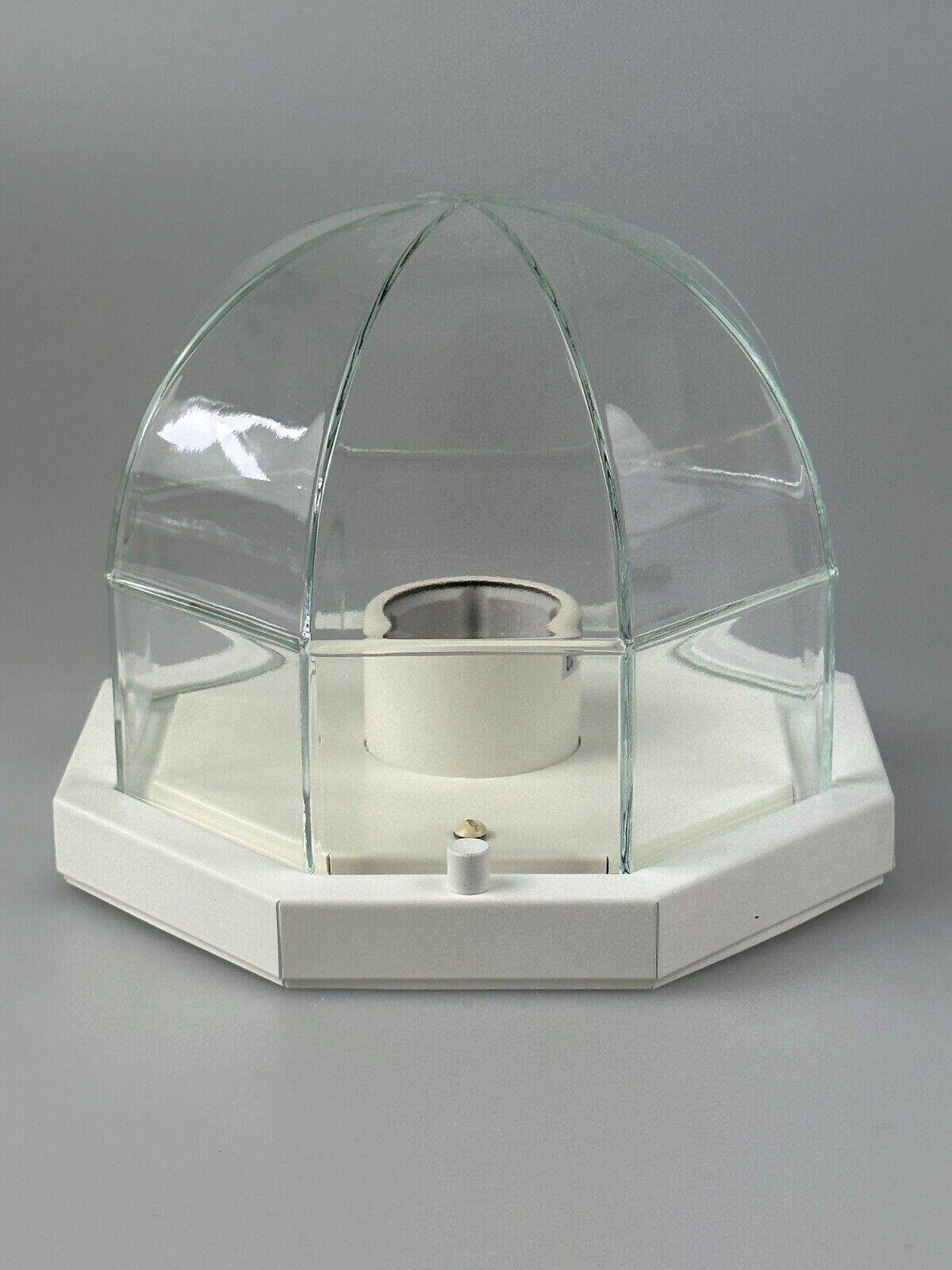 Plafonnier des années 60 70 Glashütte Limburg Allemagne Plafoniere verre et métal