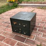 Metal boxes with drawers