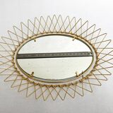 Erdecor Escaut retractable mirror tray • Gilded with fine gold • 1950
