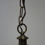 Old chandelier, 3 lights in a glass cylinder