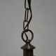 Old chandelier, 3 lights in a glass cylinder