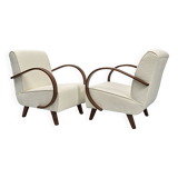 Type C Loop Armchairs attributed to Jindřich Halabala, 1930s, Set of 2