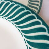 4 flat plates of Digoin Sarreguemines model Jacquot 210805