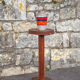 Art Deco wood pedestal table, art deco smoking table, end of sofa, art deco, 30's