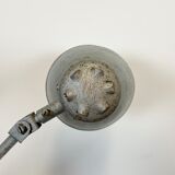 Lampe grise d’atelier industriel, années 1960
