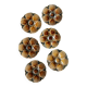 Set of 6 vintage ceramic oyster plates - Sarreguemines -