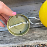 Magnetic wall lamp enamel yellow abo 1960