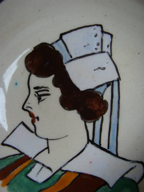 Vintage Quimper earthenware bowl