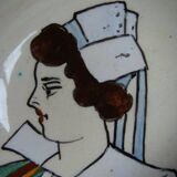 Vintage Quimper earthenware bowl