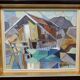 Swedish Oil on Canvas – “Lakeside Hut” by EVERT GRYNNING