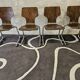 Set of 4 stacking chairs, 1970