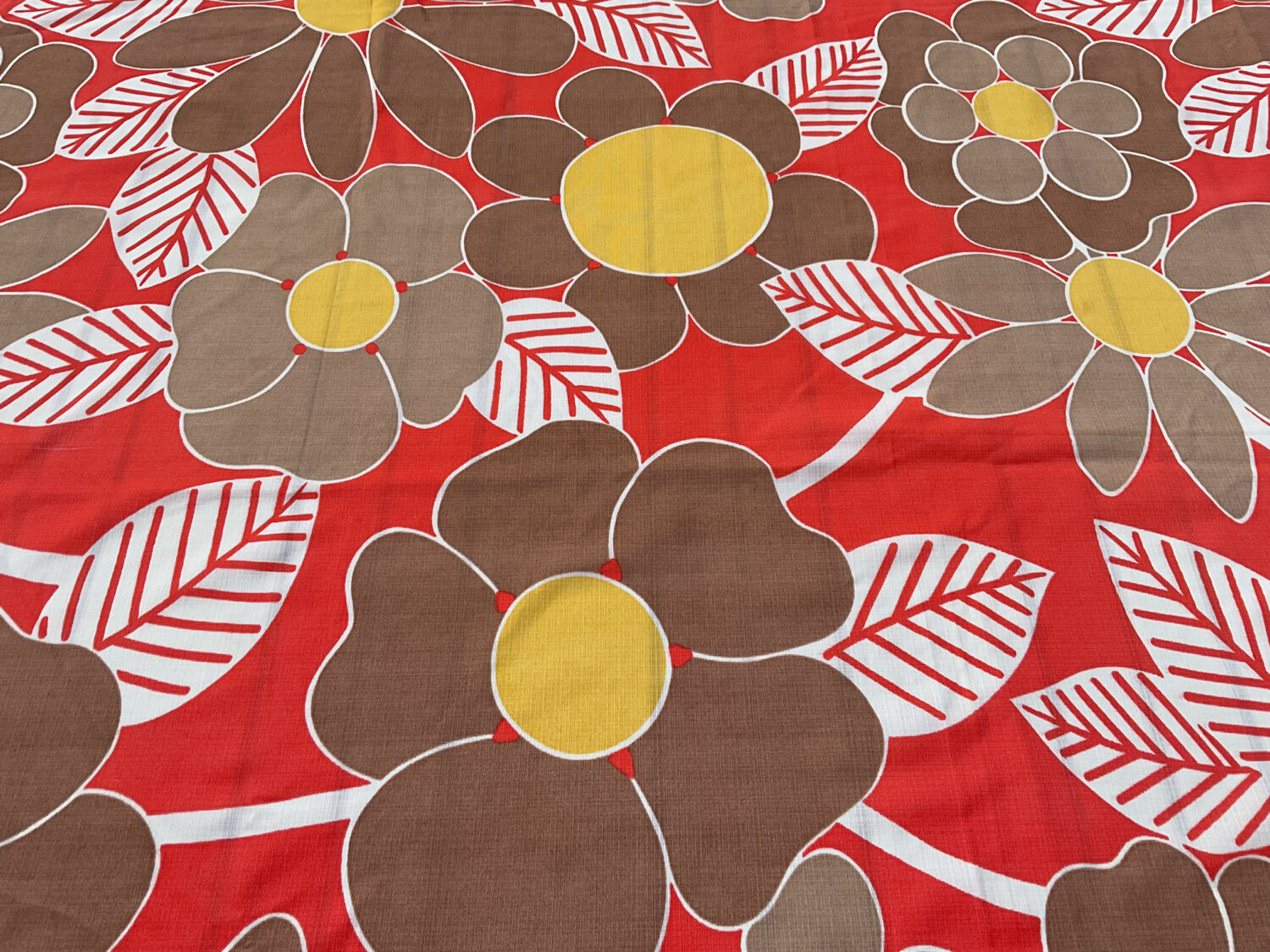 Vintage 70s coloured tablecloth