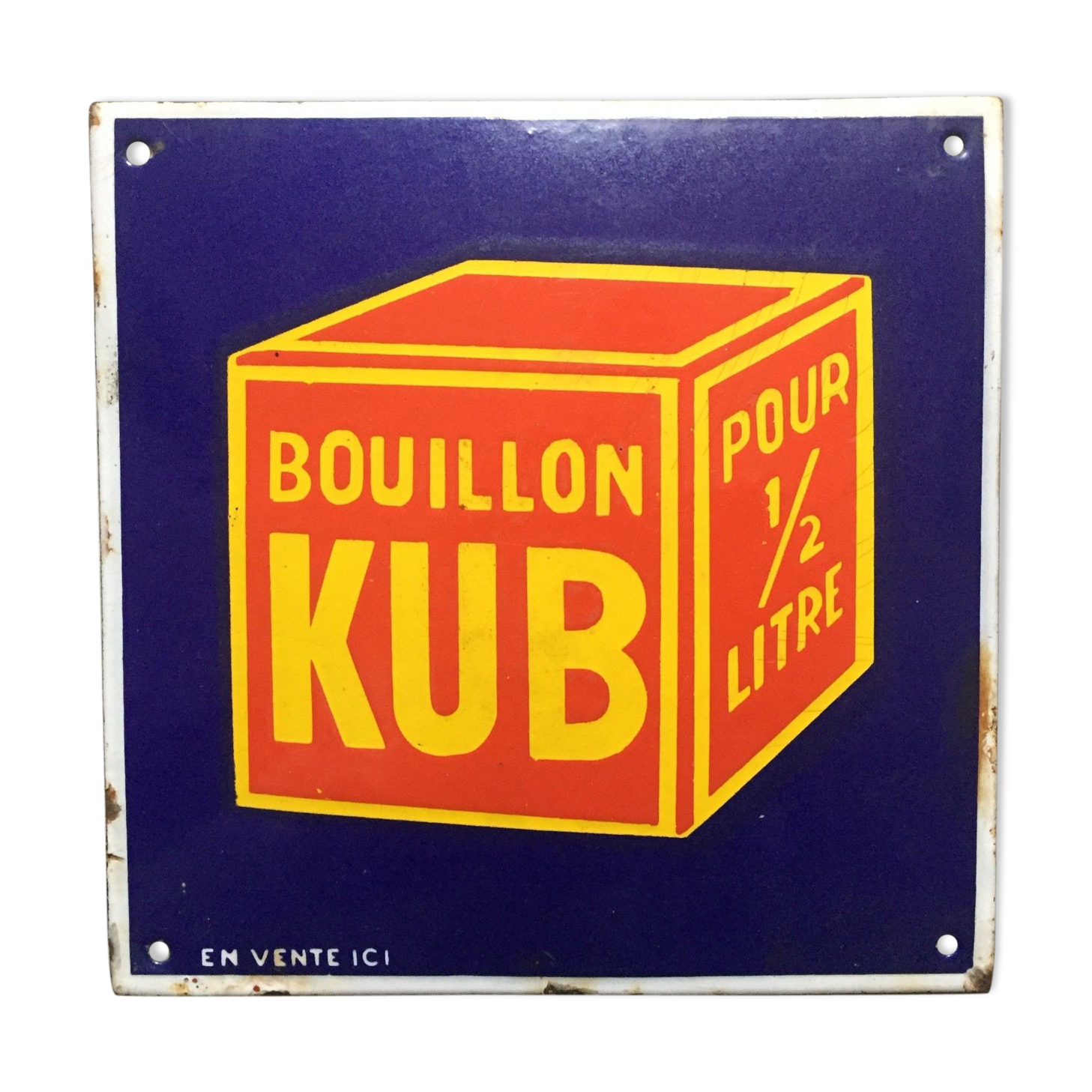Enamelled plate "Broth Kubord"